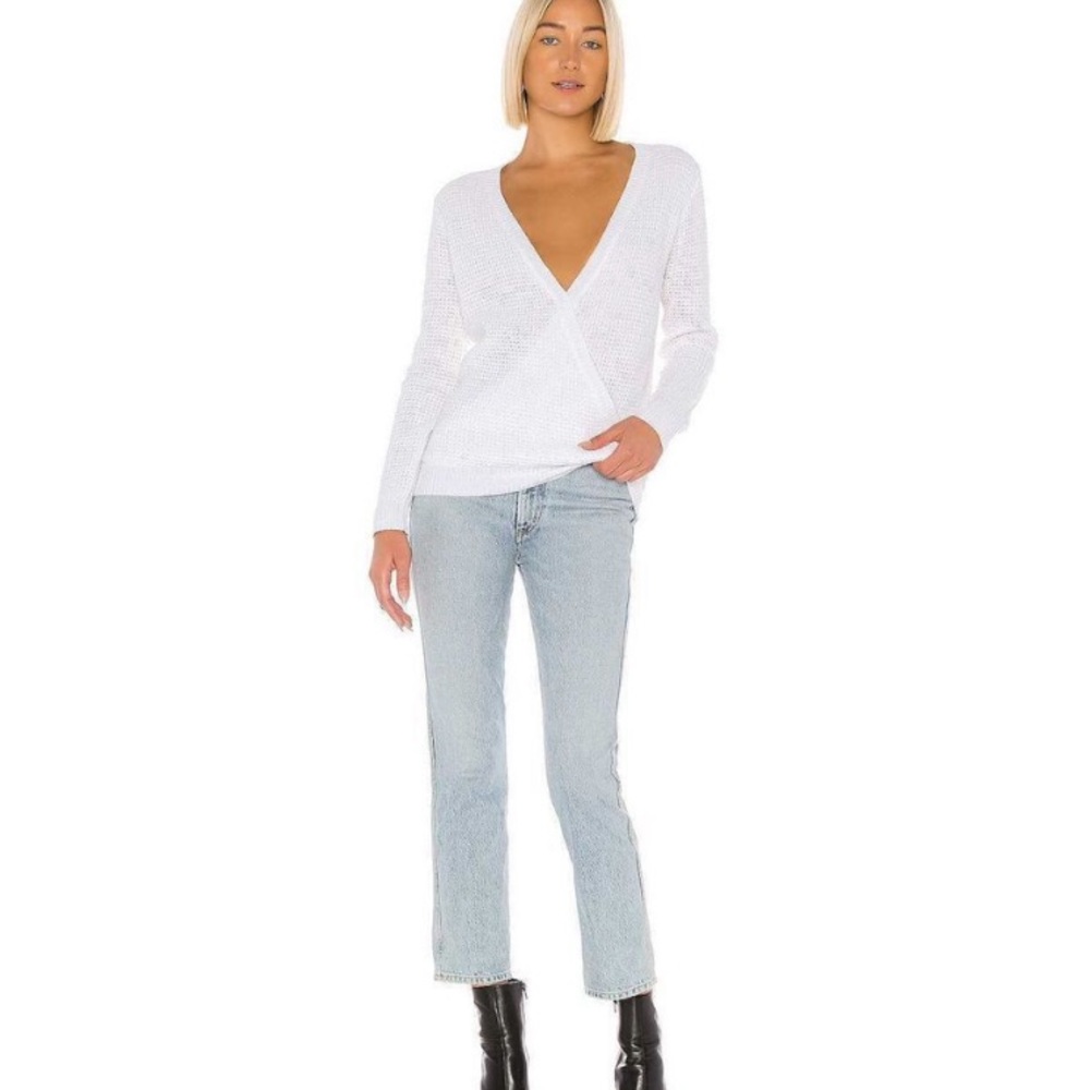 John + Jenn Cross Front Sweater, Size M